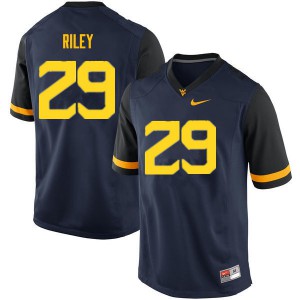 Men West Virginia Mountaineers Chase Riley #29 Navy Player Jerseys 241076-577