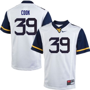 Mens West Virginia Mountaineers Henry Cook #39 NCAA White Jerseys 164060-521