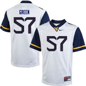 Mens West Virginia Mountaineers Nate Green #57 White Official Jersey 606900-524