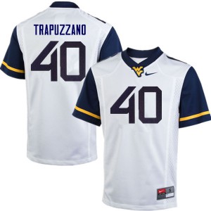 Men West Virginia Mountaineers Sam Trapuzzano #40 Official White Jersey 299493-794