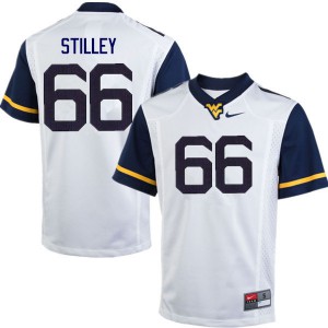 Mens West Virginia Mountaineers Adam Stilley #66 Alumni White Jersey 119694-541