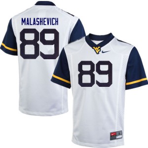Men West Virginia Mountaineers Graeson Malashevich #89 Embroidery White Jersey 100027-867
