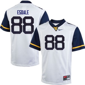 Men West Virginia Mountaineers Isaiah Esdale #88 White College Jerseys 751578-170