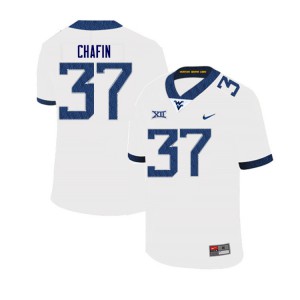 Men West Virginia Mountaineers Owen Chafin #37 Embroidery White Jersey 528686-760