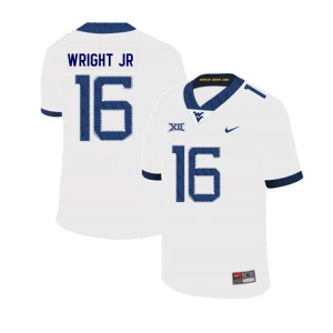 Men West Virginia Mountaineers Winston Wright Jr. #16 White Player Jersey 534184-998