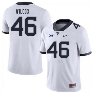 Mens West Virginia Mountaineers Avery Wilcox #47 NCAA White Jerseys 717798-748