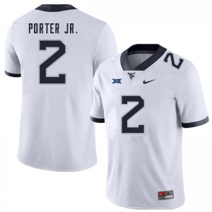Men's West Virginia Mountaineers Daryl Porter Jr. #2 White Player Jersey 220990-393