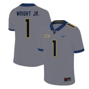 Mens West Virginia Mountaineers Winston Wright Jr. #1 Gray Player Jersey 123432-497