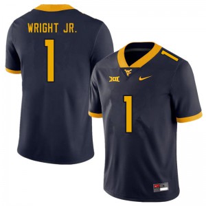 Men's West Virginia Mountaineers Winston Wright Jr. #1 Navy Player Jerseys 388150-820