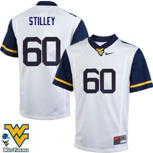 Men West Virginia Mountaineers Adam Stilley #60 White Alumni Jersey 465173-597