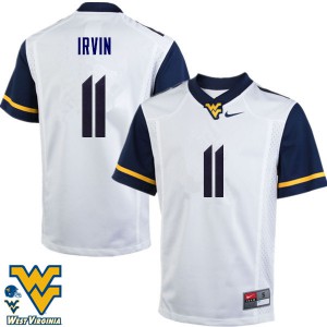 Men West Virginia Mountaineers Bruce Irvin #11 Official White Jerseys 857563-479