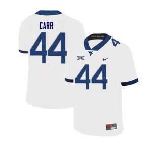Men's West Virginia Mountaineers Lanell Carr #44 College White Jerseys 387731-546