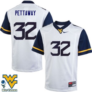Men's West Virginia Mountaineers Martell Pettaway #32 White Alumni Jersey 294047-570