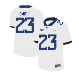 Men's West Virginia Mountaineers Tykee Smith #23 2019 Player White Jersey 471309-410