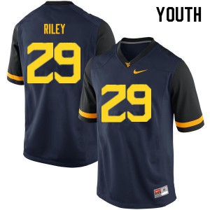 Youth West Virginia Mountaineers Chase Riley #29 Navy College Jerseys 435168-725