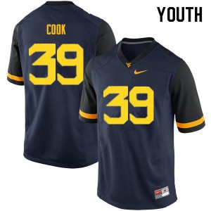 Youth West Virginia Mountaineers Henry Cook #39 Navy Embroidery Jerseys 948277-269