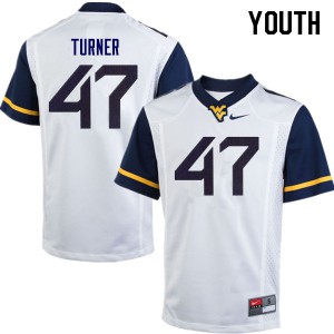 Youth West Virginia Mountaineers Joseph Turner #47 Alumni White Jersey 783816-851
