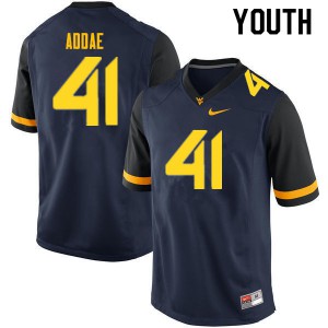 Youth West Virginia Mountaineers Alonzo Addae #41 Football Navy Jerseys 662497-874