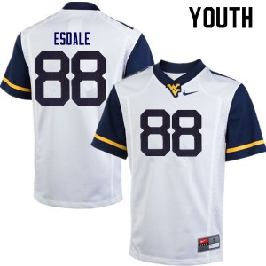 Youth West Virginia Mountaineers Isaiah Esdale #38 White Football Jerseys 483534-512