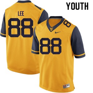 Youth West Virginia Mountaineers Tavis Lee #88 Player Gold Jersey 893029-538