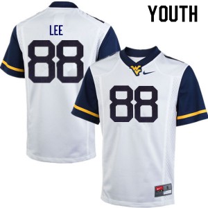 Youth West Virginia Mountaineers Tavis Lee #91 White Player Jersey 757557-548