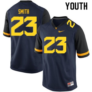 Youth West Virginia Mountaineers Tykee Smith #23 Navy Football Jerseys 848675-319