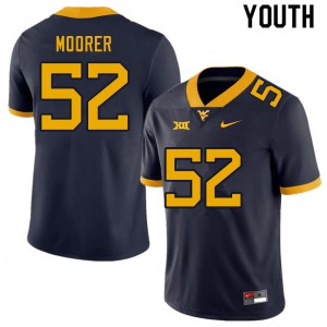 Youth West Virginia Mountaineers Parker Moorer #52 Alumni Navy Jerseys 549438-926