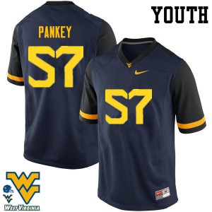 Youth West Virginia Mountaineers Adam Pankey #57 Alumni Navy Jersey 353164-572