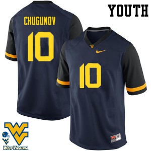 Youth West Virginia Mountaineers Chris Chugunov #11 Alumni Navy Jerseys 626488-749