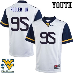 Youth West Virginia Mountaineers Jeffery Pooler Jr. #95 NCAA White Jerseys 983807-448