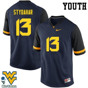 Youth West Virginia Mountaineers Joe Stydahar #13 Stitch Navy Jersey 246251-131