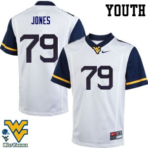 Youth West Virginia Mountaineers Matt Jones #79 Player White Jersey 435104-694