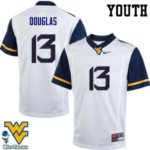 Youth West Virginia Mountaineers Rasul Douglas #13 White Alumni Jerseys 487548-459