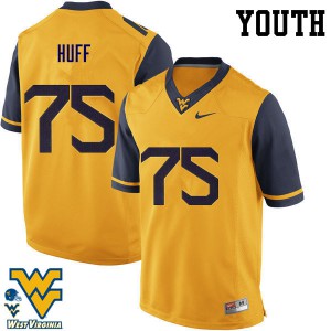 Youth West Virginia Mountaineers Sam Huff #75 Player Gold Jerseys 994653-894