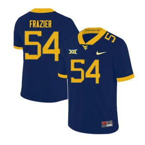 Mens West Virginia Mountaineers Zach Frazier #54 Player Navy Jerseys 995519-967